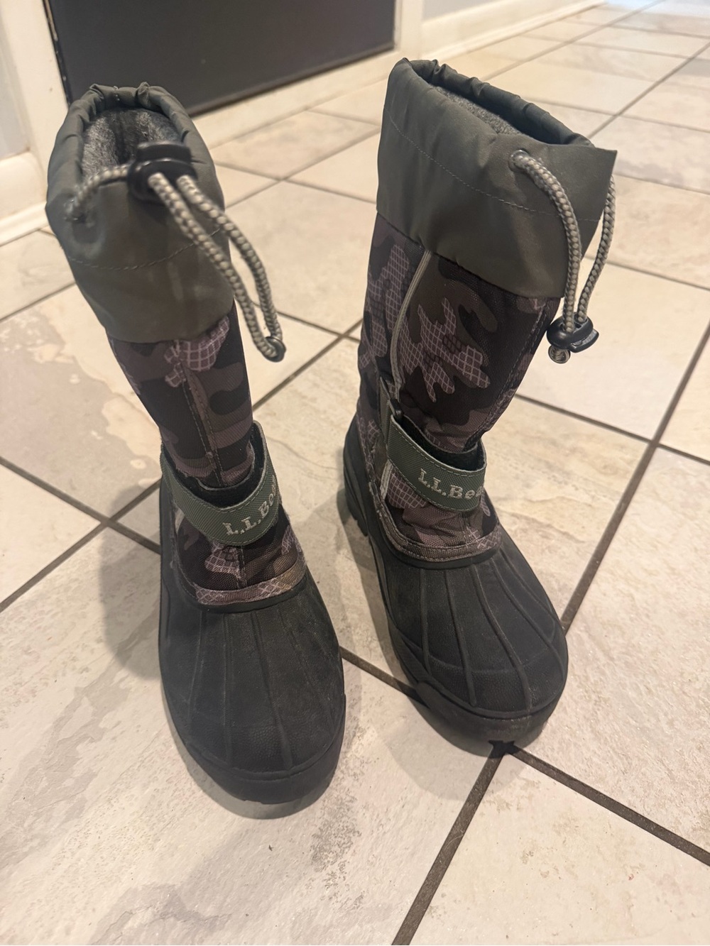 L.L. Bean Kids' Northwoods Camo Winter Boots